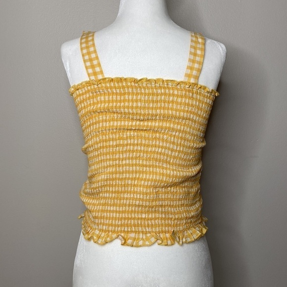 NWT Cottagecore gingham stretch ruffle crop top - Picture 4 of 5